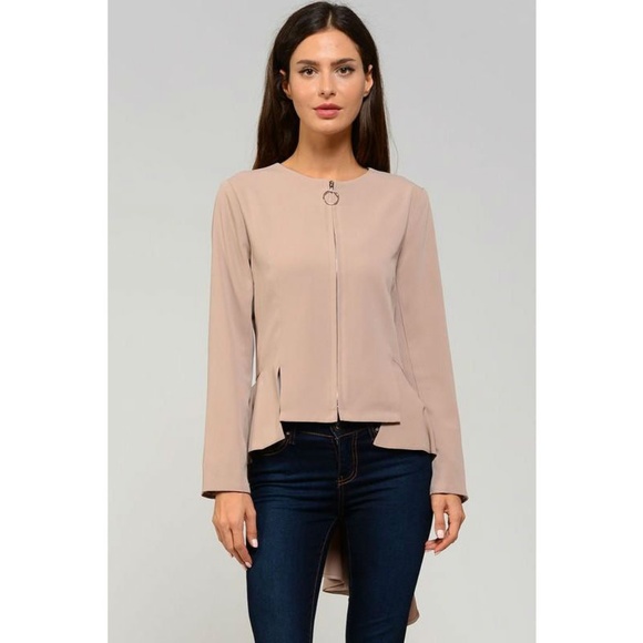 O-ring Zipper Detail Jacket - Picture 2 of 5